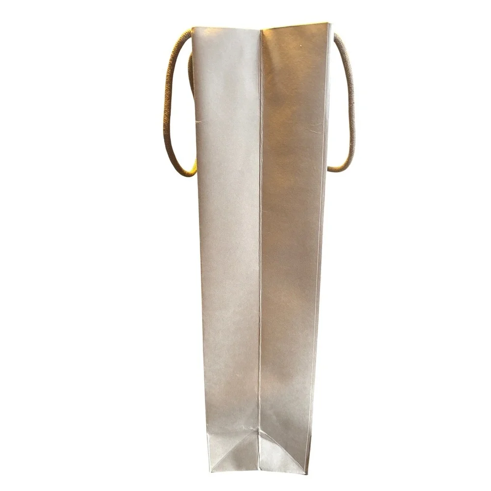 Burberry Gold Foil Logo Wine Gift Bag 1856‎ Prorsum Knight Gold Rope Handles
